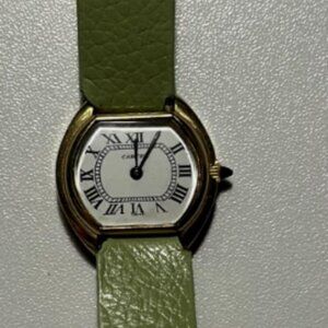 VINTAGE 1970's CARTIER ELLIPSE PRE-MUST STEPPED, LADIES 24MM MANUAL WIND WATCH!!